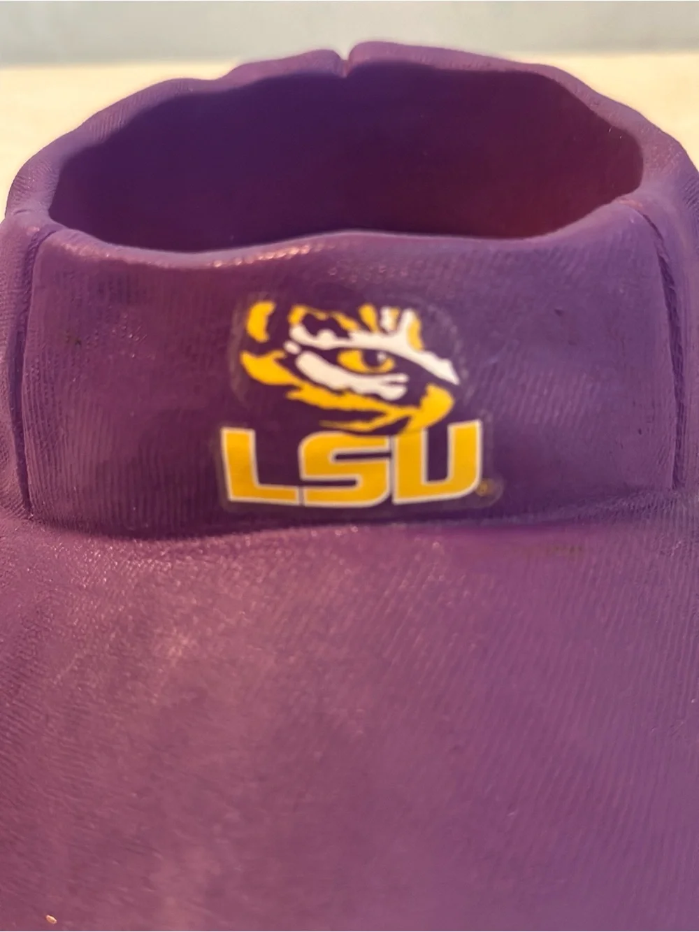 LSU Tigers Cap Coaster Holder With Cork Coaster - Excellent